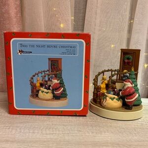 1989 Holiday Christmas Scene Twas the Night Before Christmas